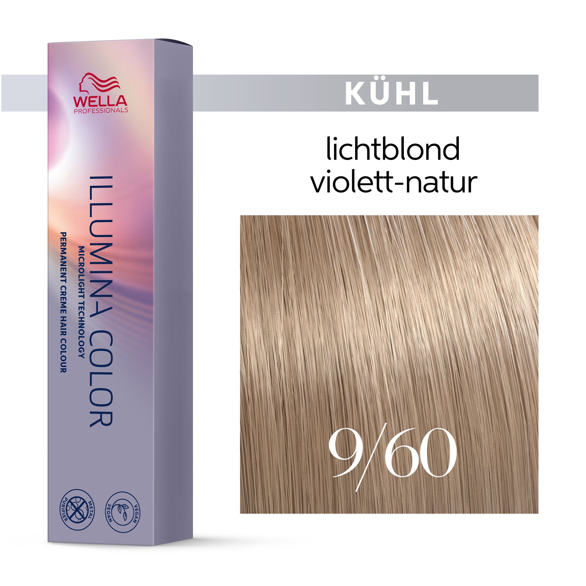 Wella Professionals Illumina Color Kalt – Permanente Haarfarbe mit natürlicher Leuchtkraft 60ml