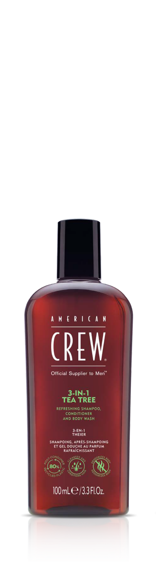 American Crew 3-in-1 Tea Tree Shampoo, Conditioner & Body Wash