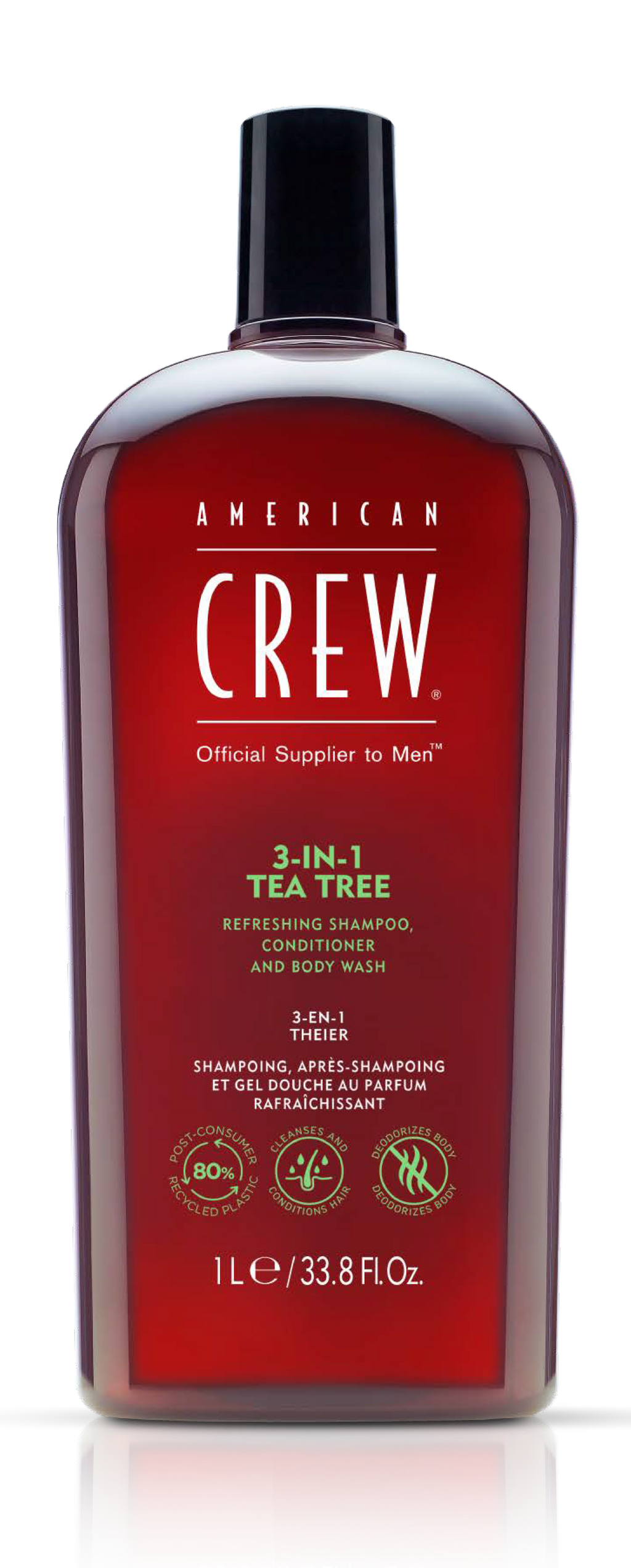 American Crew 3-in-1 Tea Tree Shampoo, Conditioner & Body Wash
