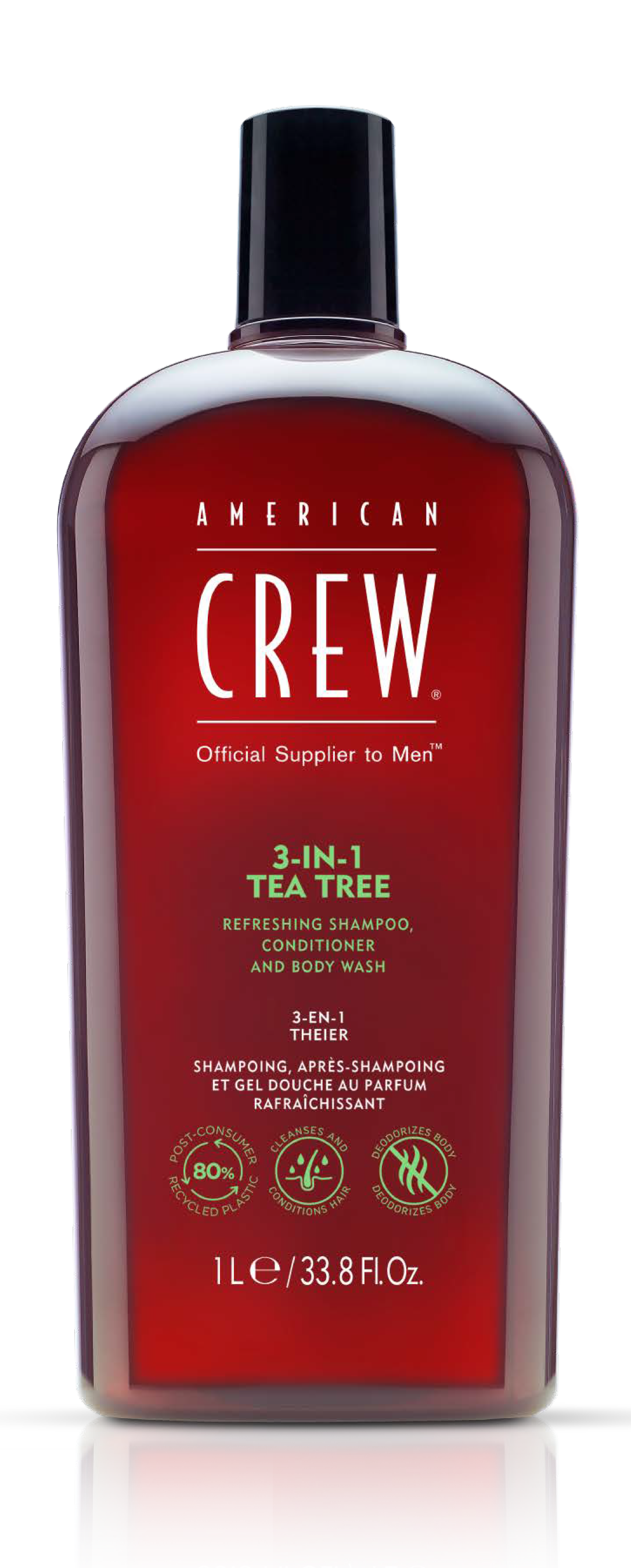 American Crew 3-in-1 Tea Tree Shampoo, Conditioner & Body Wash