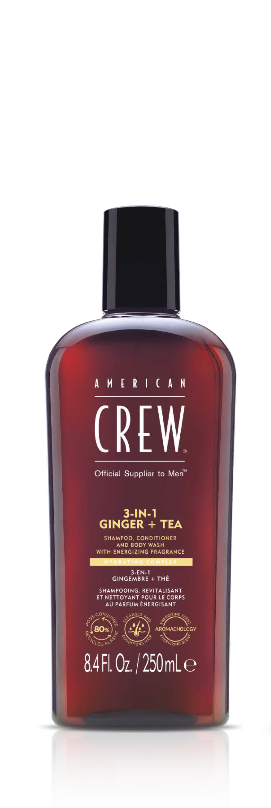 American Crew 3-in-1 Ginger & Tea Shampoo, Conditioner & Body Wash