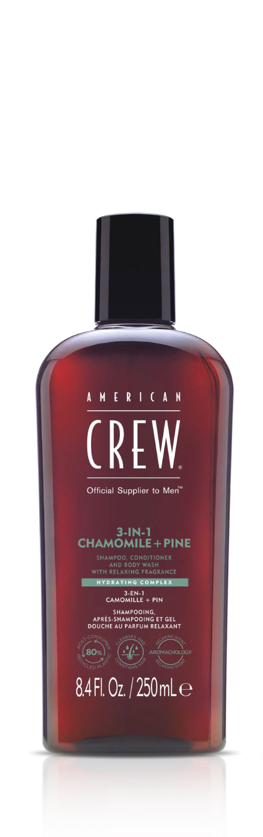 American Crew 3-in-1 Chamomile & Pine Shampoo, Conditioner & Body Wash