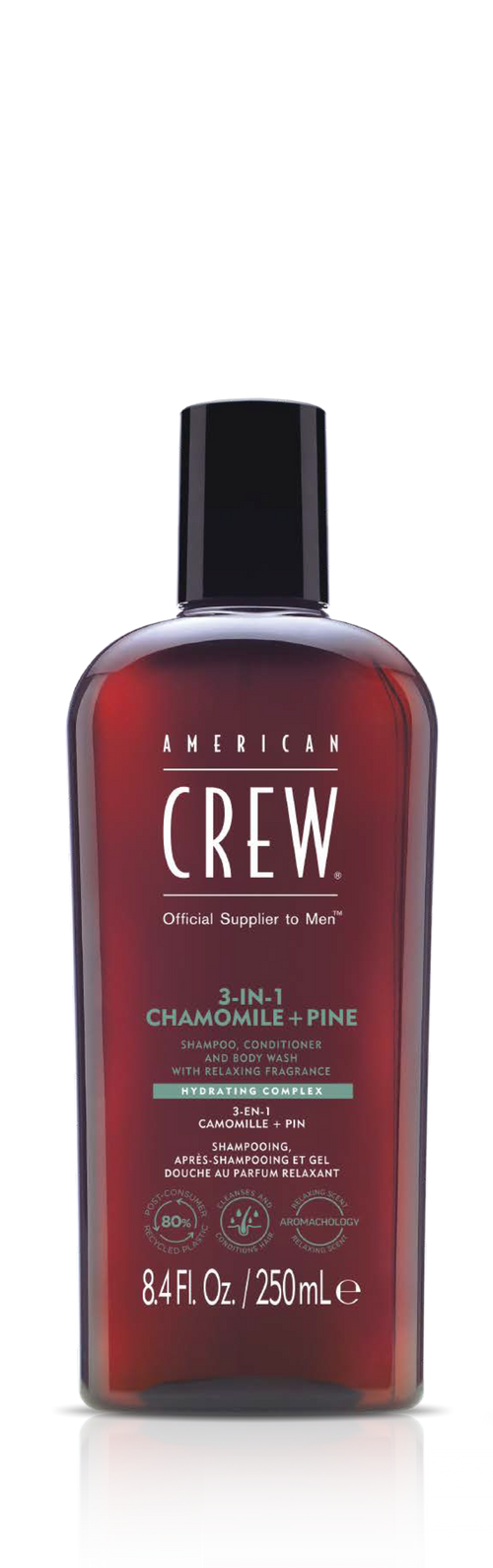 American Crew 3-in-1 Chamomile & Pine Shampoo, Conditioner & Body Wash