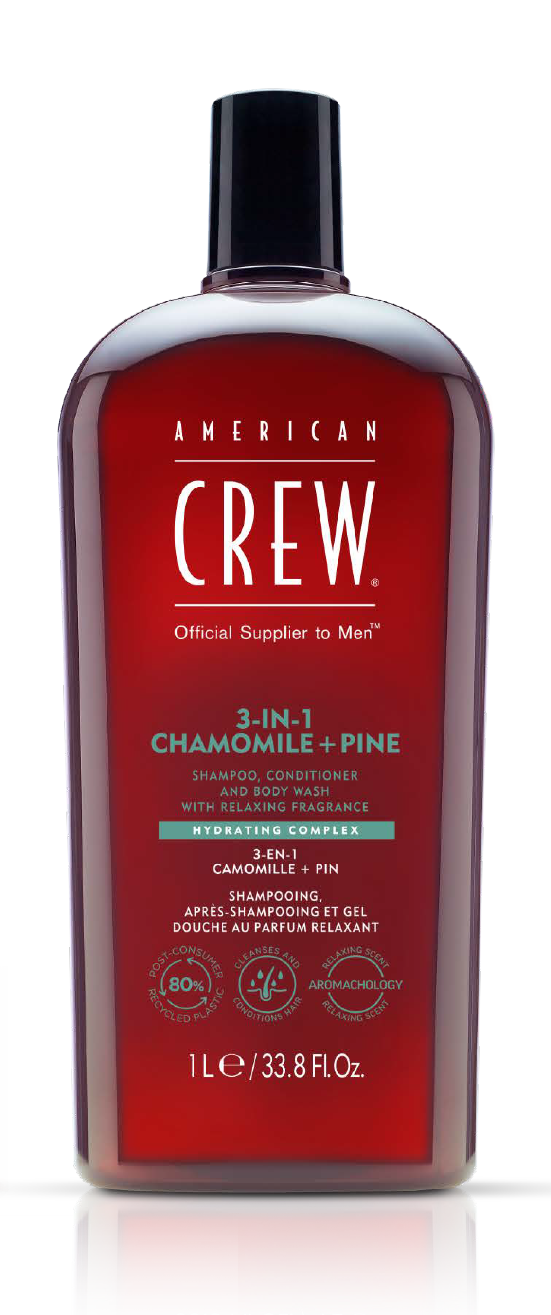 American Crew 3-in-1 Chamomile & Pine Shampoo, Conditioner & Body Wash