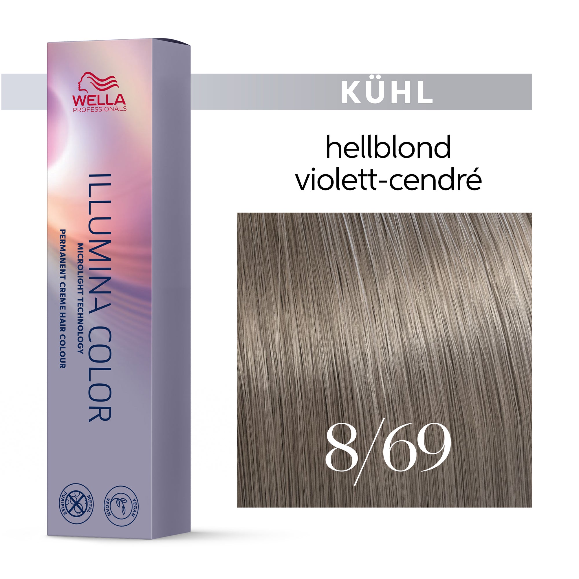 Wella Professionals Illumina Color Kalt – Permanente Haarfarbe mit natürlicher Leuchtkraft 60ml