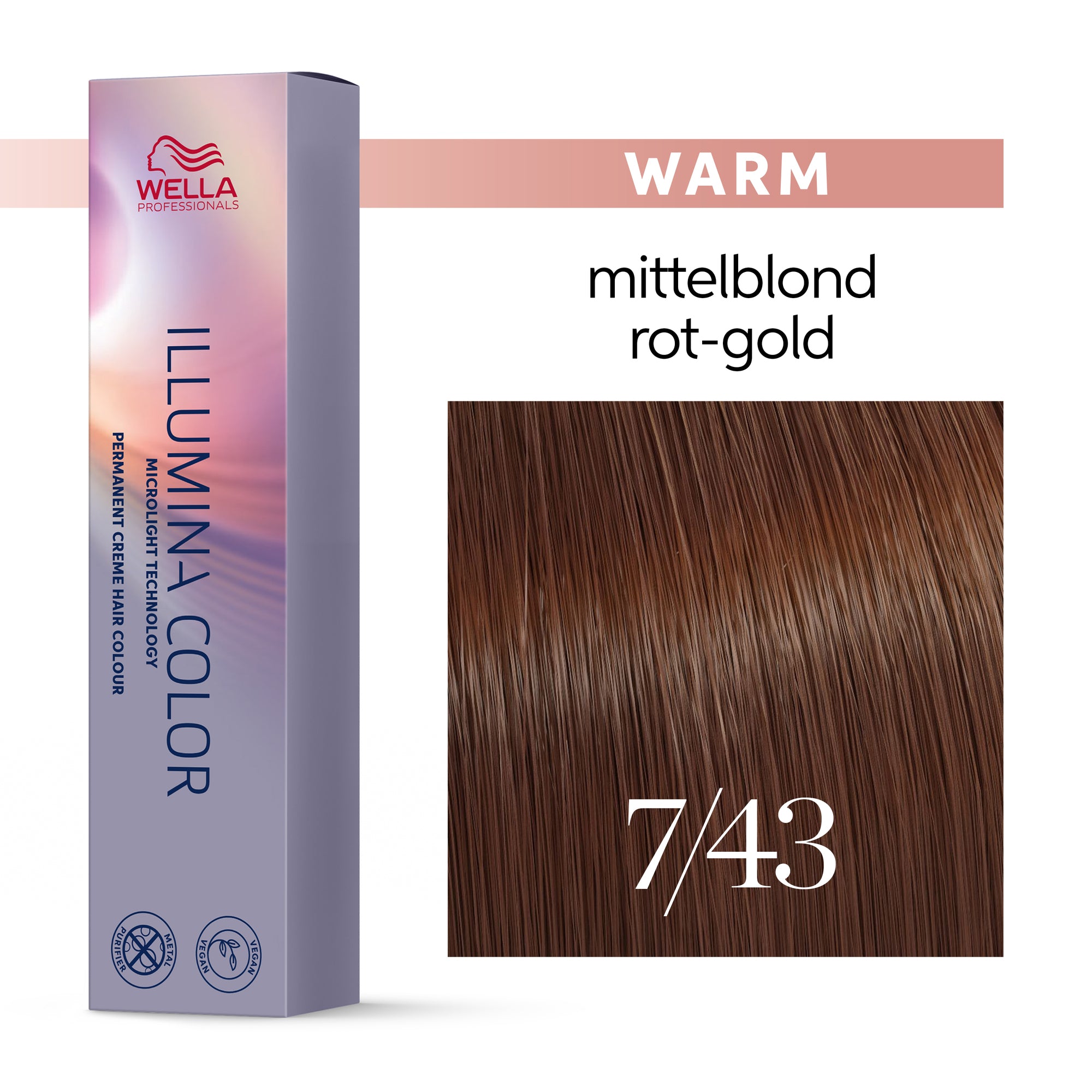 Wella Professionals Illumina Color Warm – Permanente Haarfarbe mit natürlicher Leuchtkraft 60ml