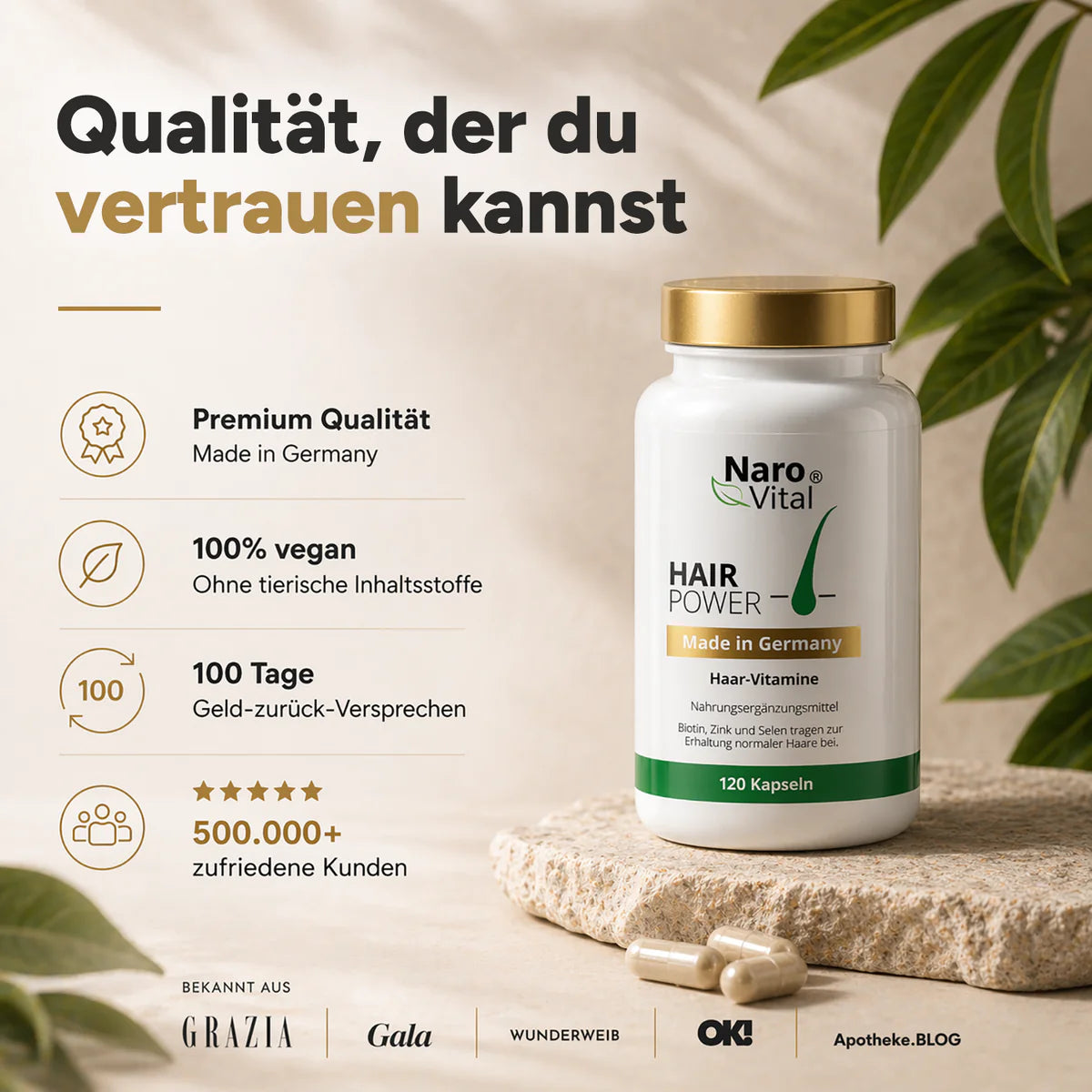 NaroVital Hair-Power – Für kraftvolles & schönes Haar