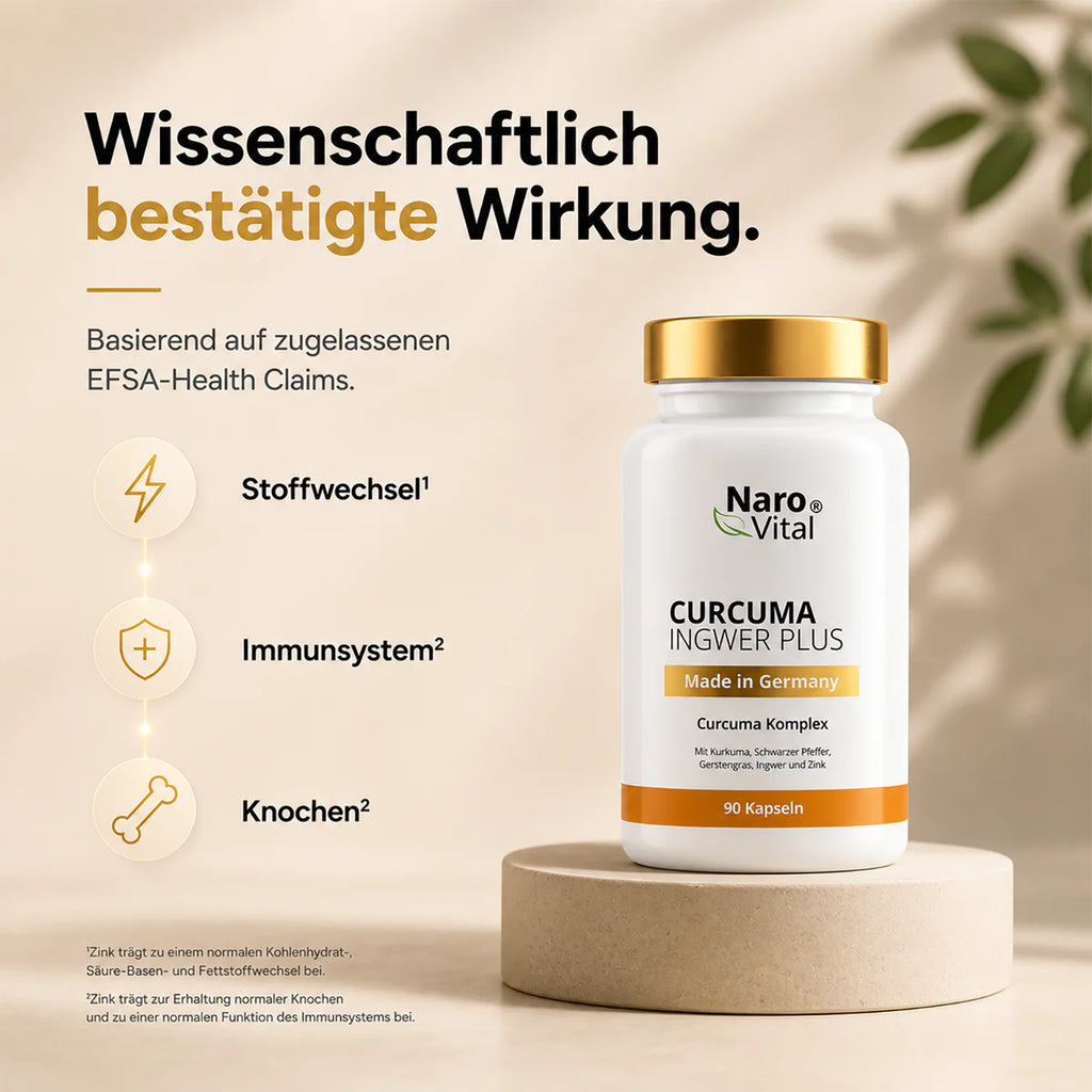 NaroVital Curcuma Ingwer Plus – Für aktives Wohlbefinden & natürliche Balance