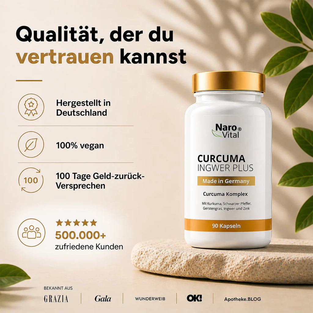 NaroVital Curcuma Ingwer Plus – Für aktives Wohlbefinden & natürliche Balance
