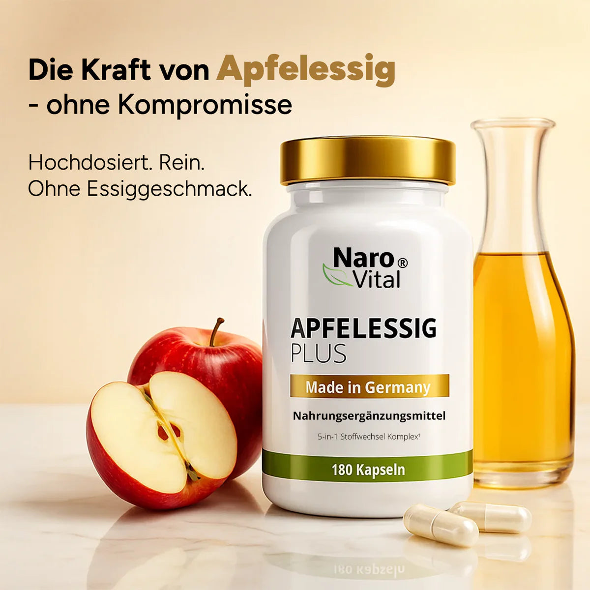 NaroVital Apfelessig Plus – Für Blutzucker & Stoffwechselbalance