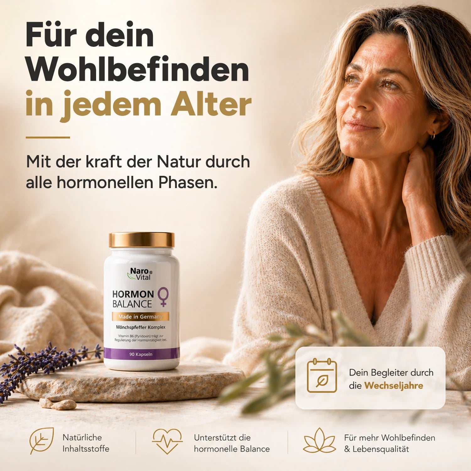 NaroVital Hormon Balance – Unterstützung für Wohlbefinden & innere Balance