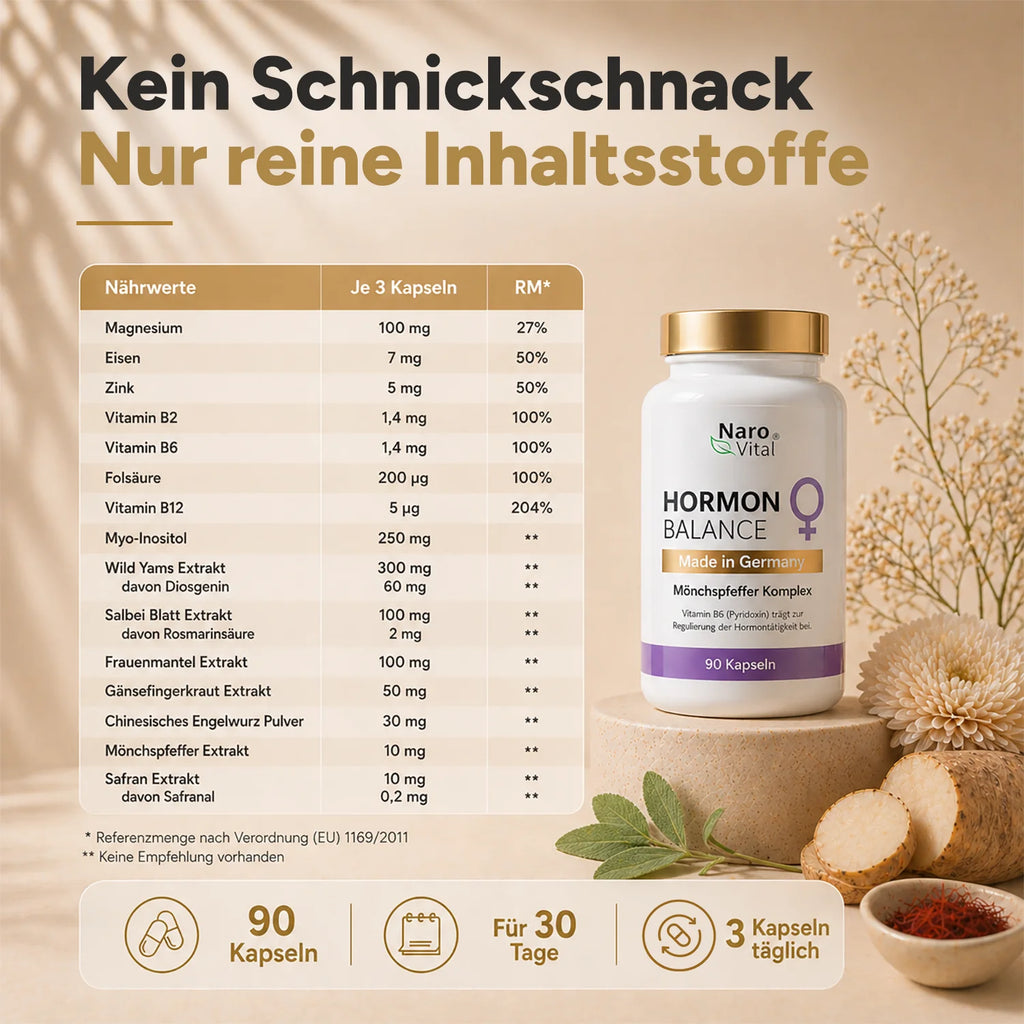 NaroVital Hormon Balance – Unterstützung für Wohlbefinden & innere Balance