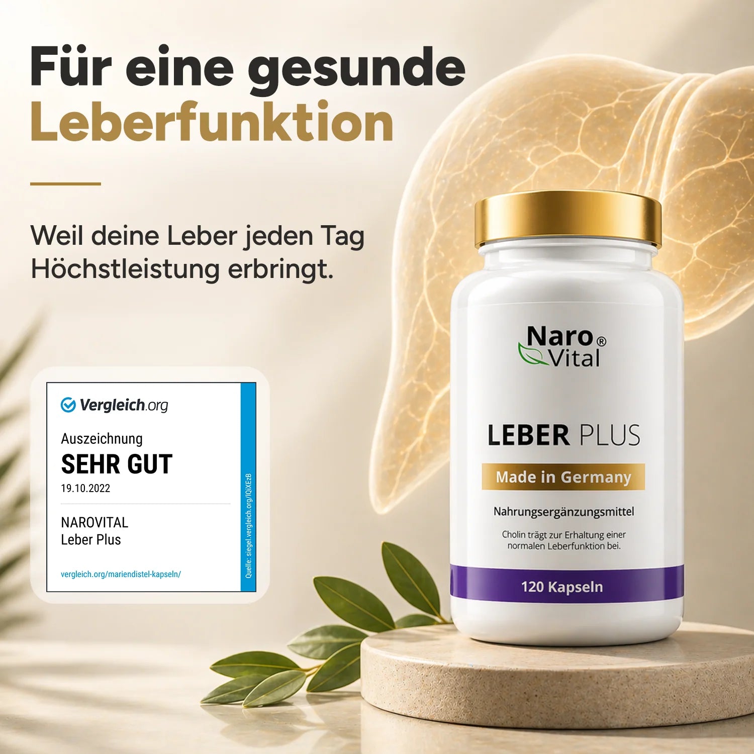 NaroVital Leber Plus – Unterstützung für Leber & Stoffwechsel