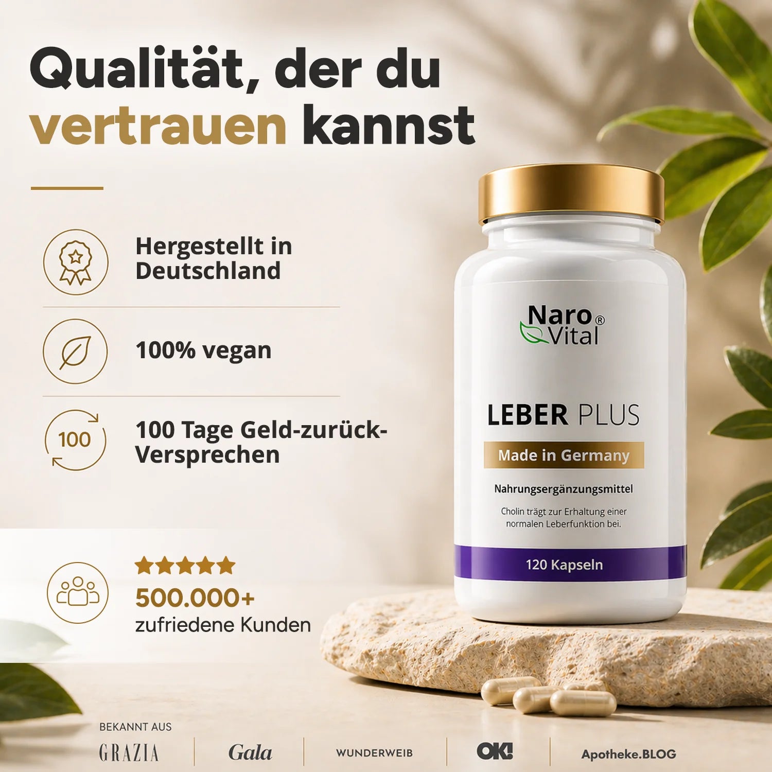 NaroVital Leber Plus – Unterstützung für Leber & Stoffwechsel