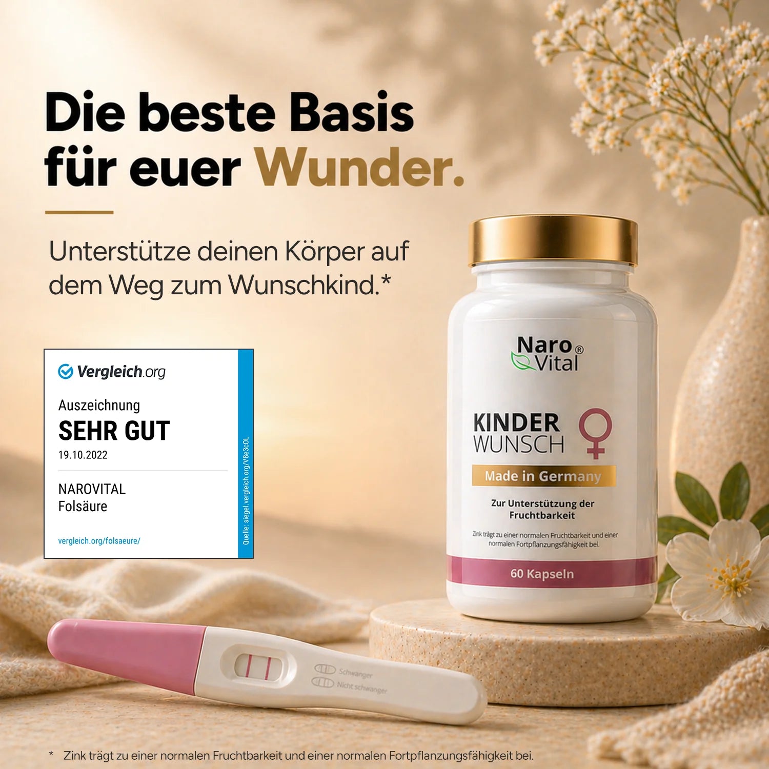NaroVital Kinderwunsch – Unterstützung für Fruchtbarkeit & Wohlbefinden