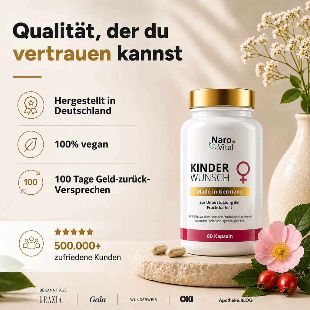 NaroVital Kinderwunsch – Unterstützung für Fruchtbarkeit & Wohlbefinden