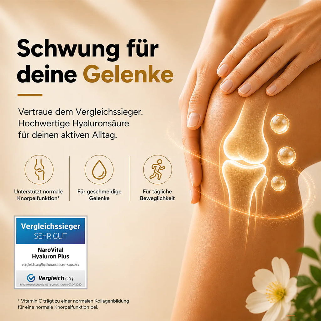 NaroVital Hyaluron Plus – Für Knochen, Gelenke & schöne Haut
