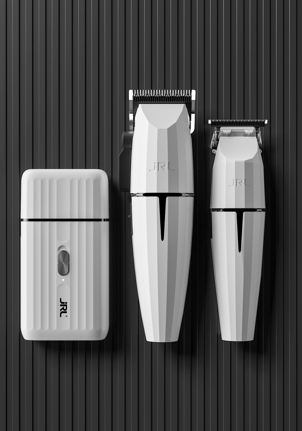 JRL Ghost Edition Combo Kit 2 – Clipper, Trimmer & Shaver in Weiß