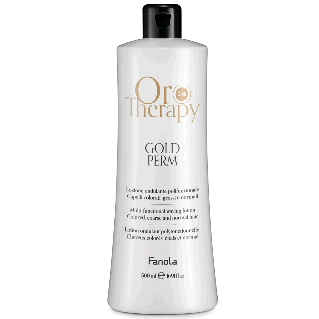 Fanola Oro Therapy Gold Perm – Welllotion für gefärbtes, dickes und normales Haar