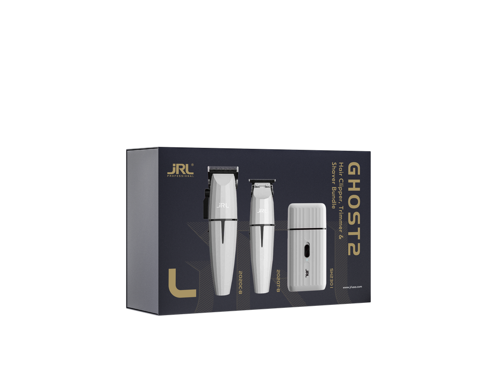 JRL Ghost Edition Combo Kit 2 – Clipper, Trimmer & Shaver in Weiß