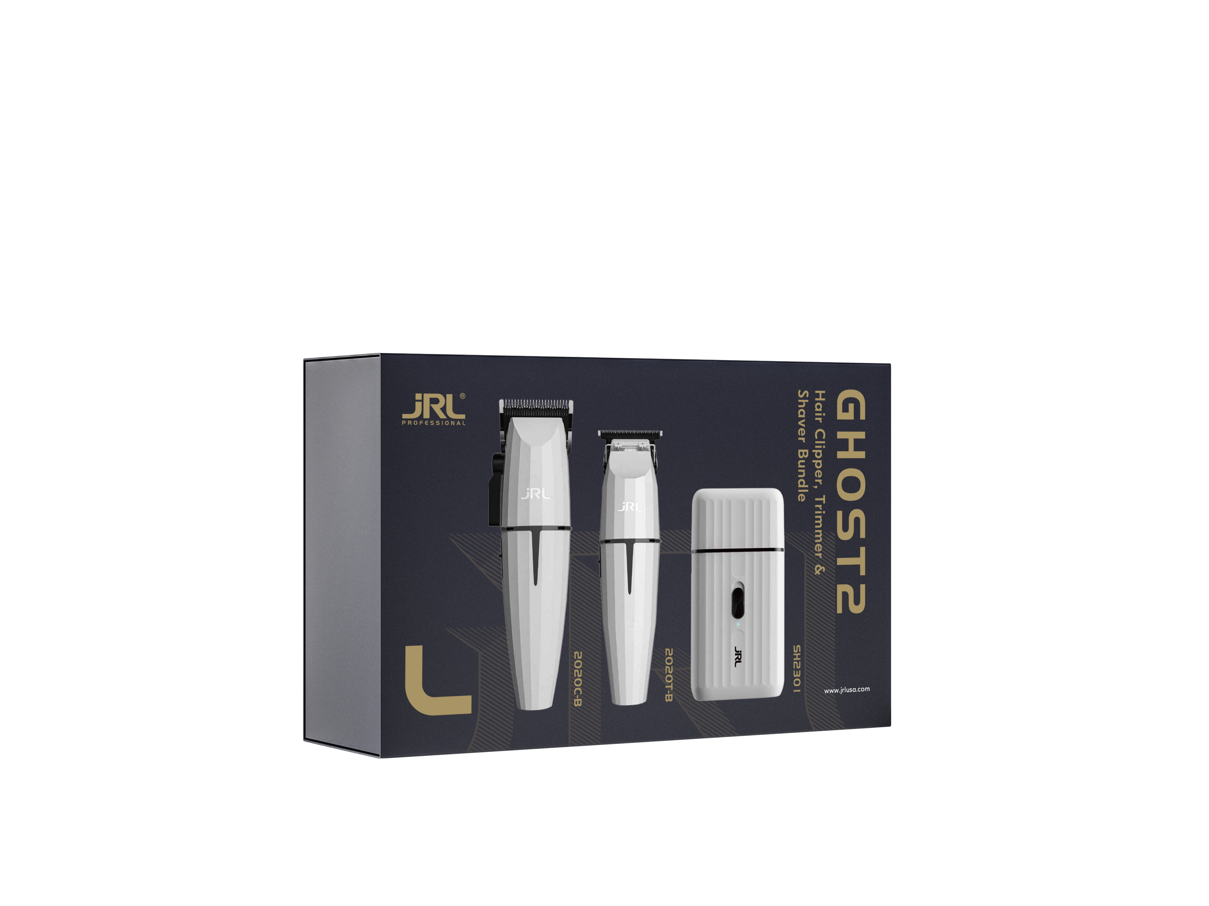 JRL Ghost Edition Combo Kit 2 – Clipper, Trimmer & Shaver in Weiß